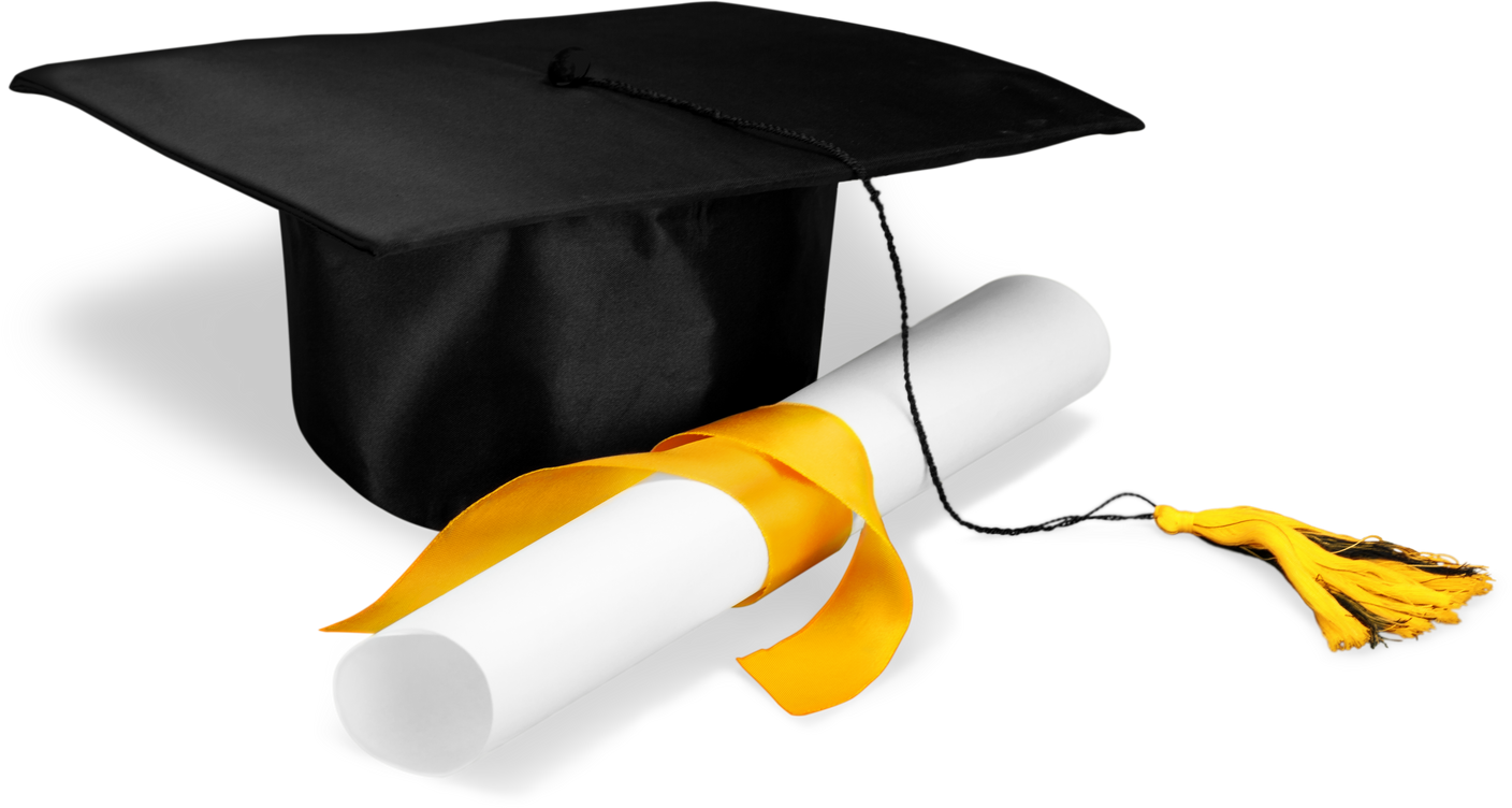 Mortarboard and Diploma